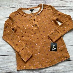 Art Class Thermal Floral Shirt NWT Girls Size Large 10-12